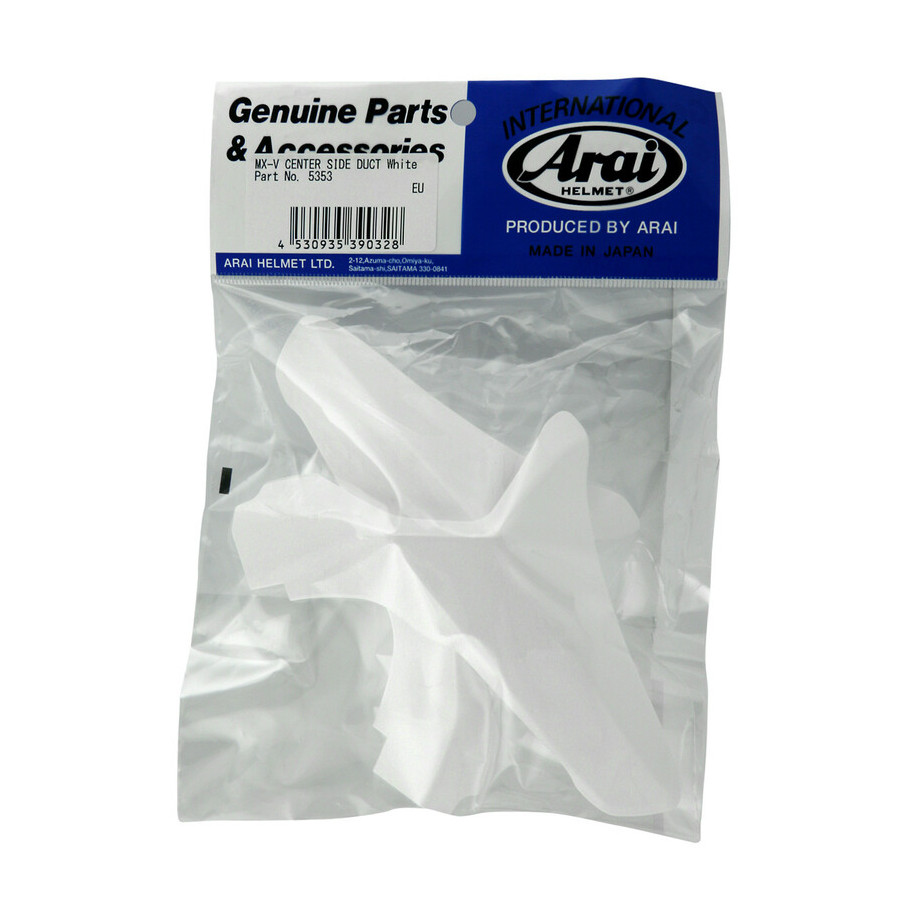 Ventilations arrières latérales supérieures ARAI Center Side Duct white pour casque MX-V