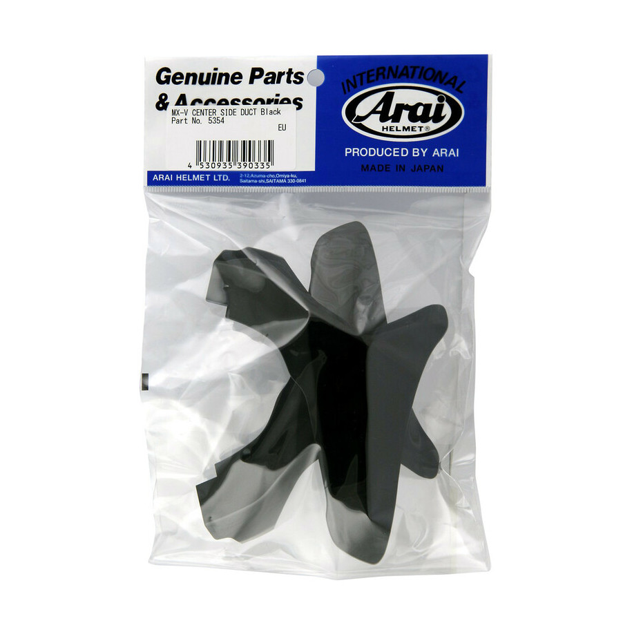 Ventilations arrières latérales supérieures ARAI Center Side Duct black pour casque MX-V