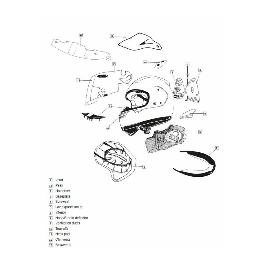 Ventilation ARAI Dual Flow Tint casque intégral