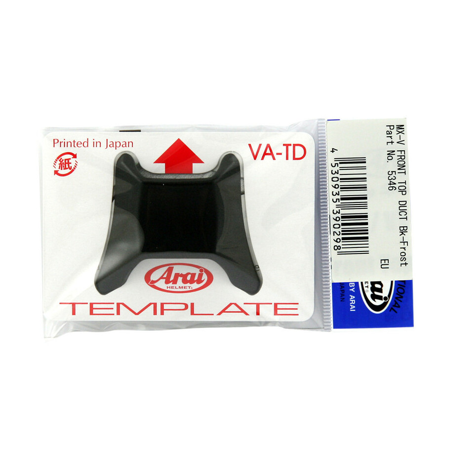 Ventilation supérieure centrale avant ARAI Front Top Duct Frost Black pour casque MX-V