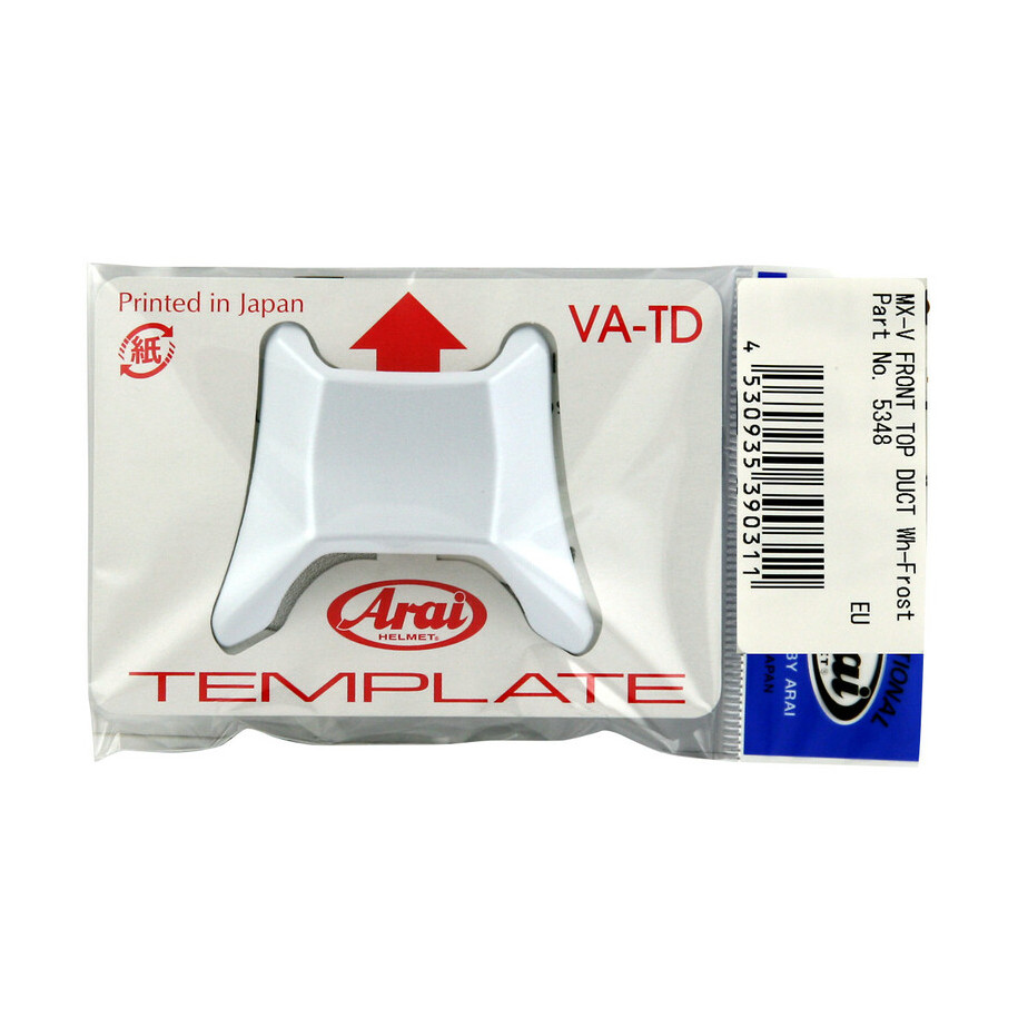 Ventilation supérieure centrale avant ARAI Front Top Duct Frost White pour casque MX-V