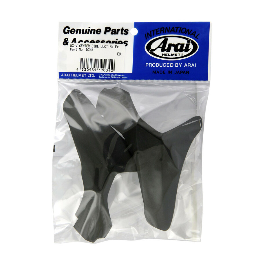 Ventilations arrières latérales supérieures ARAI Center Side Duct frost black pour casque MX-V