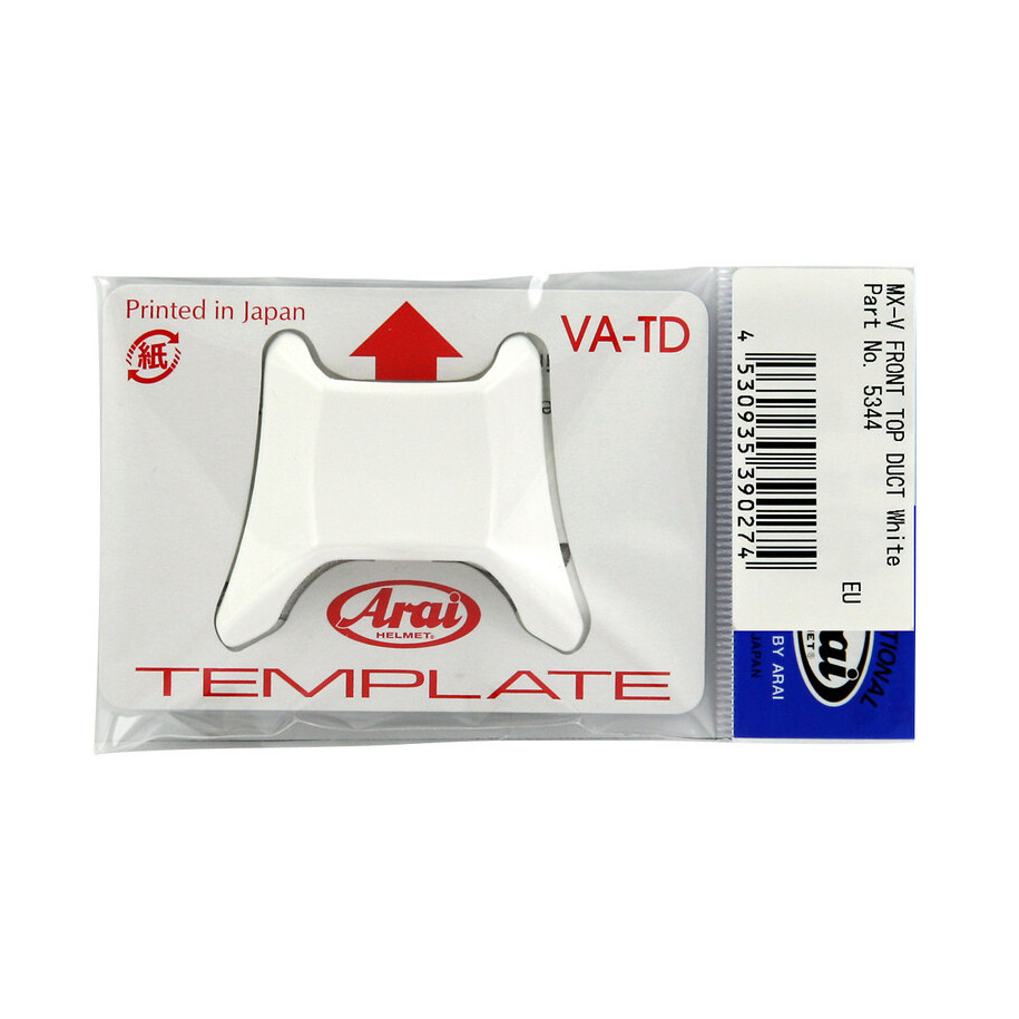 Ventilation supérieure centrale avant ARAI Front Top Duct White pour casque MX-V