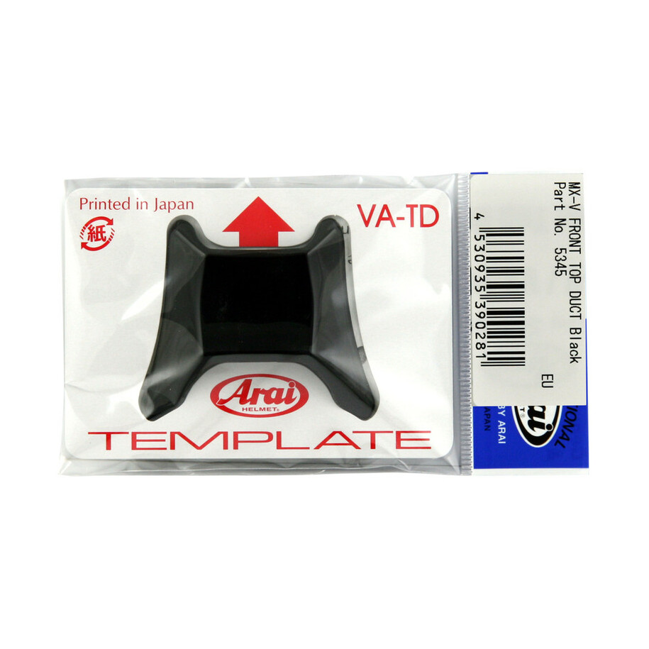 Ventilation supérieure centrale avant ARAI Front Top Duct Black pour casque MX-V