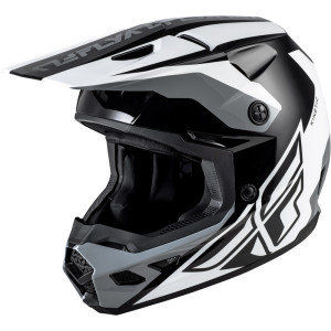 Casque FLY RACING Kinetic Crest - noir/blanc/gris