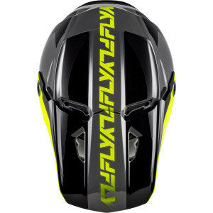 Casque FLY RACING Kinetic Crest - gris/noir/jaune fluo