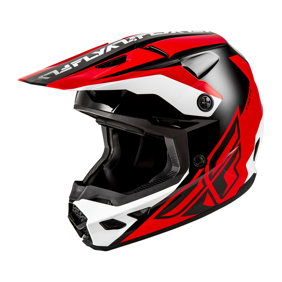 Casque FLY RACING Kinetic Crest - rouge/noir/blanc