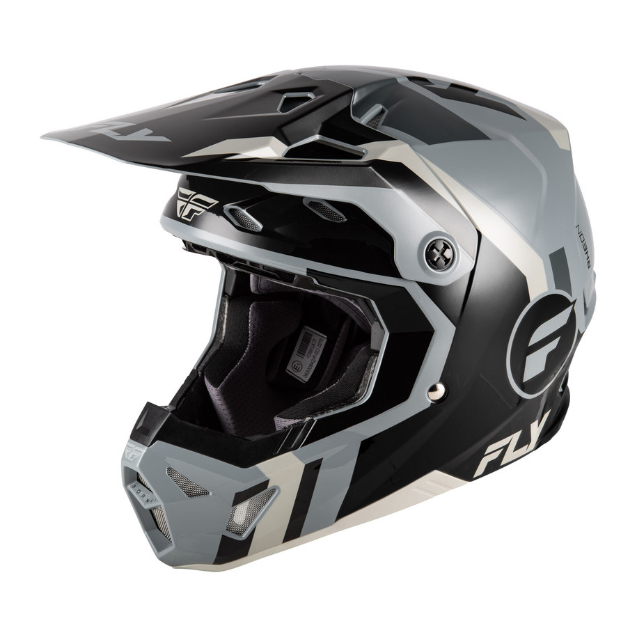 Casque FLY RACING Formula CP Seal - noir/gris