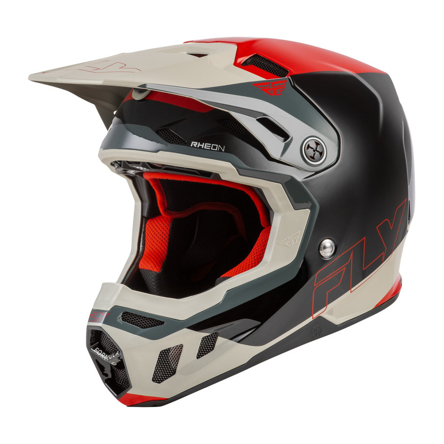 Casque FLY RACING Formula CC Glide - noir/rouge/gris