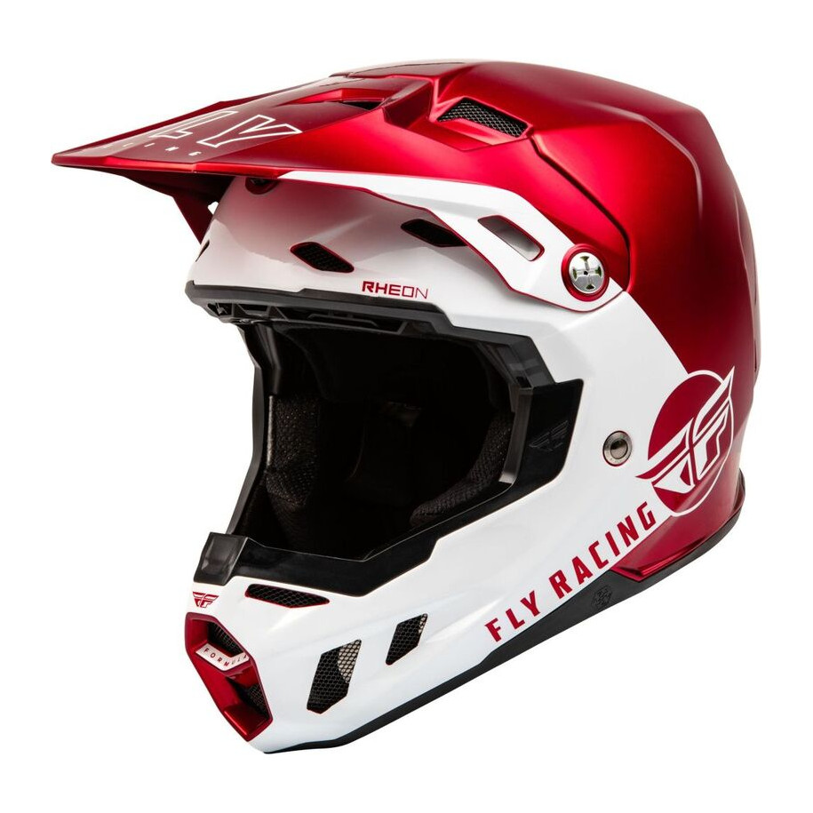 Casque FLY RACING Formula CC Centrum Rouge Metallic/Blanc M