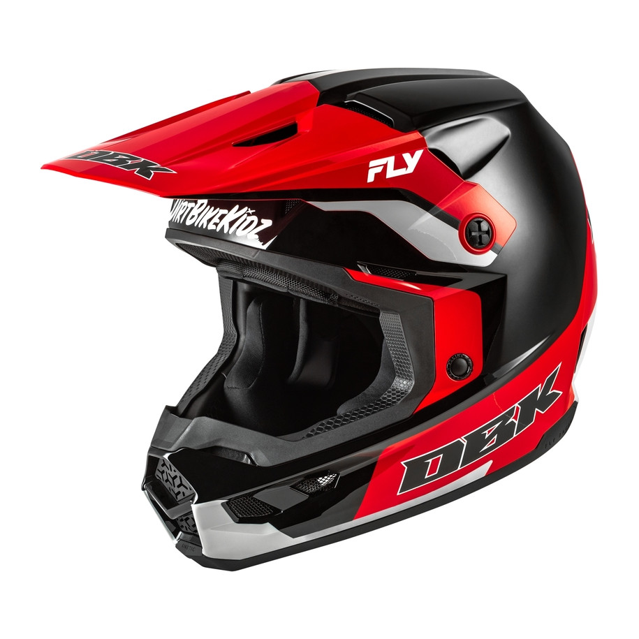 Casque FLY RACING Kinetic Special Edition DBK - noir/rouge/gris