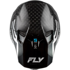 Casque FLY RACING Formula S Carbon Byte - Black Carbon/gris/argent