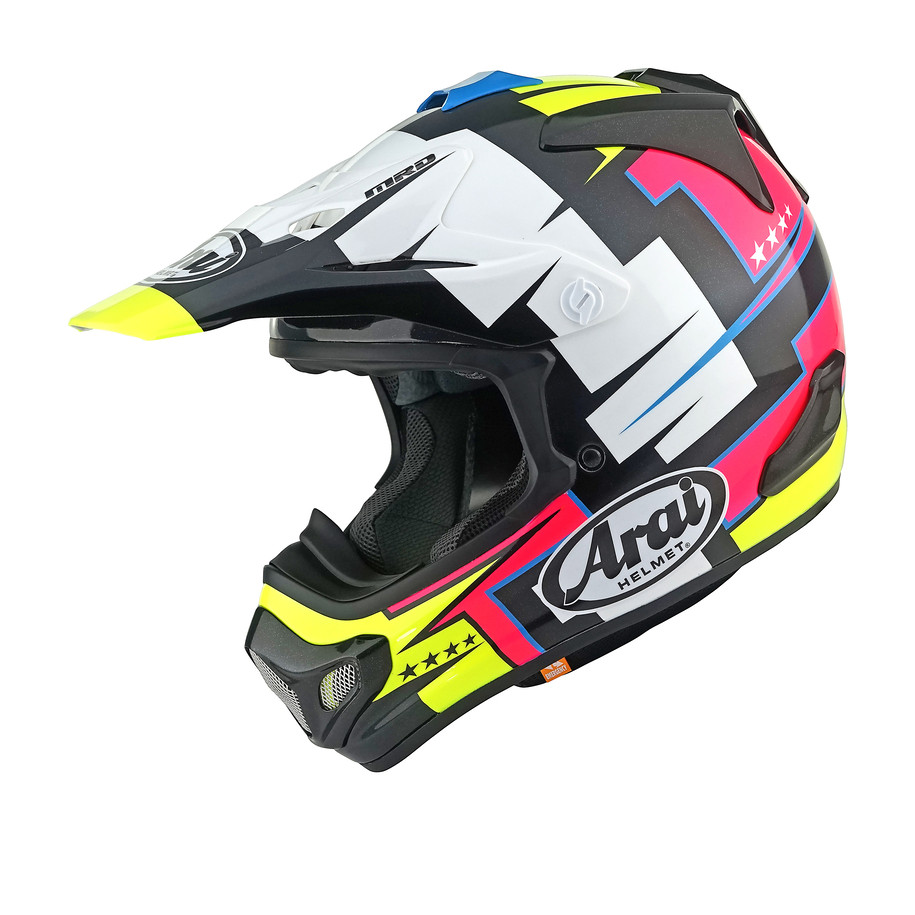 Casque ARAI MX-V EVO Battle - Jaune