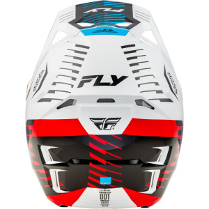 Casque FLY RACING Formula CP Slice - blanc/rouge/cyan