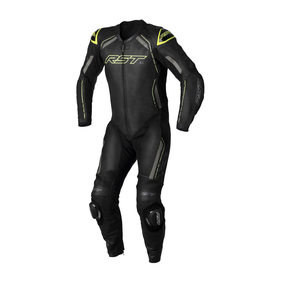 Combinaison RST S-1 CE cuir - jaune fluo