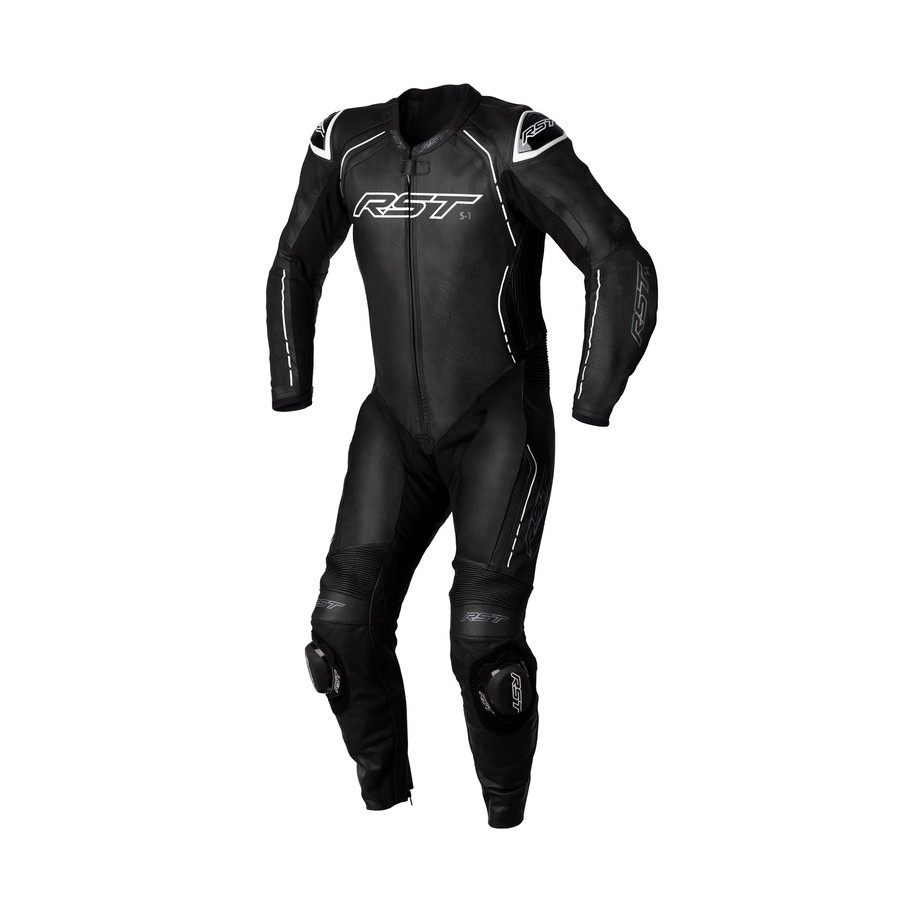 Combinaison RST S-1 CE cuir - noir/noir/blanc taille M