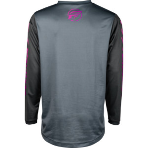 Maillot enfant FLY RACING F-16 - gris/anthracite/rose