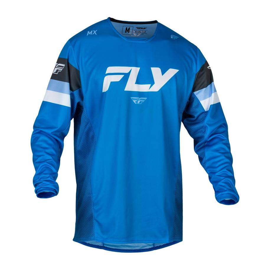 Maillot FLY RACING Kinetic Prix - Bright Blue/anthracite/blanc