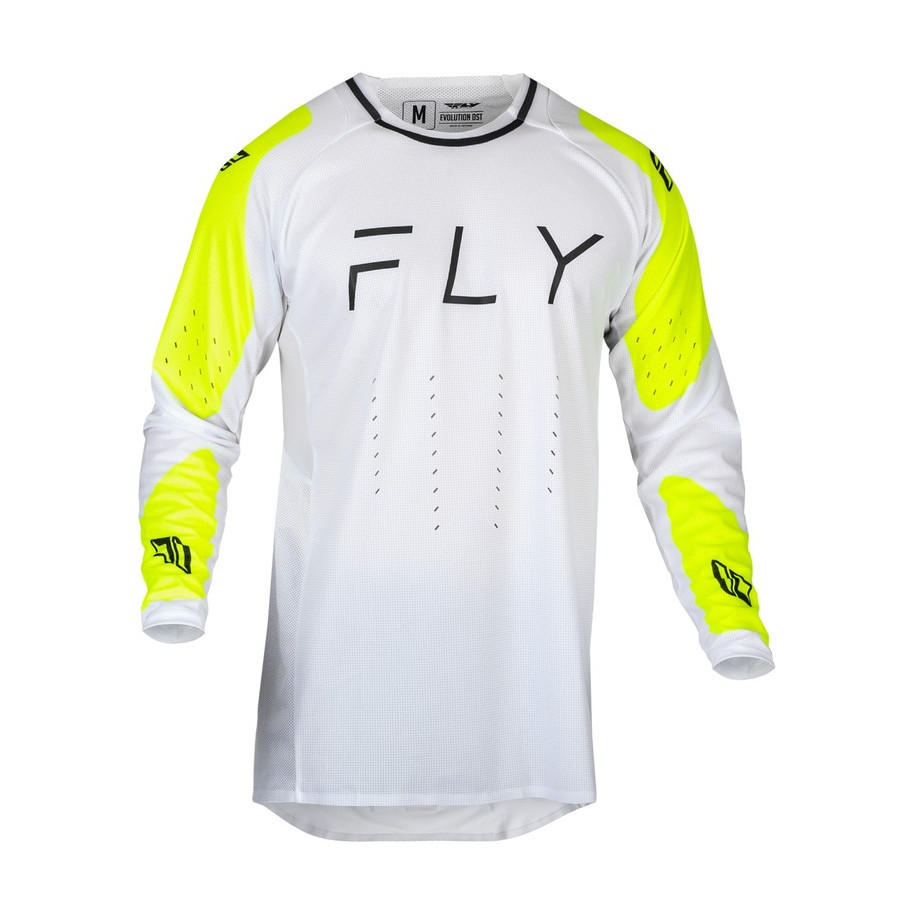 Maillot FLY RACING Evolution DST - blanc/Hi-Vis