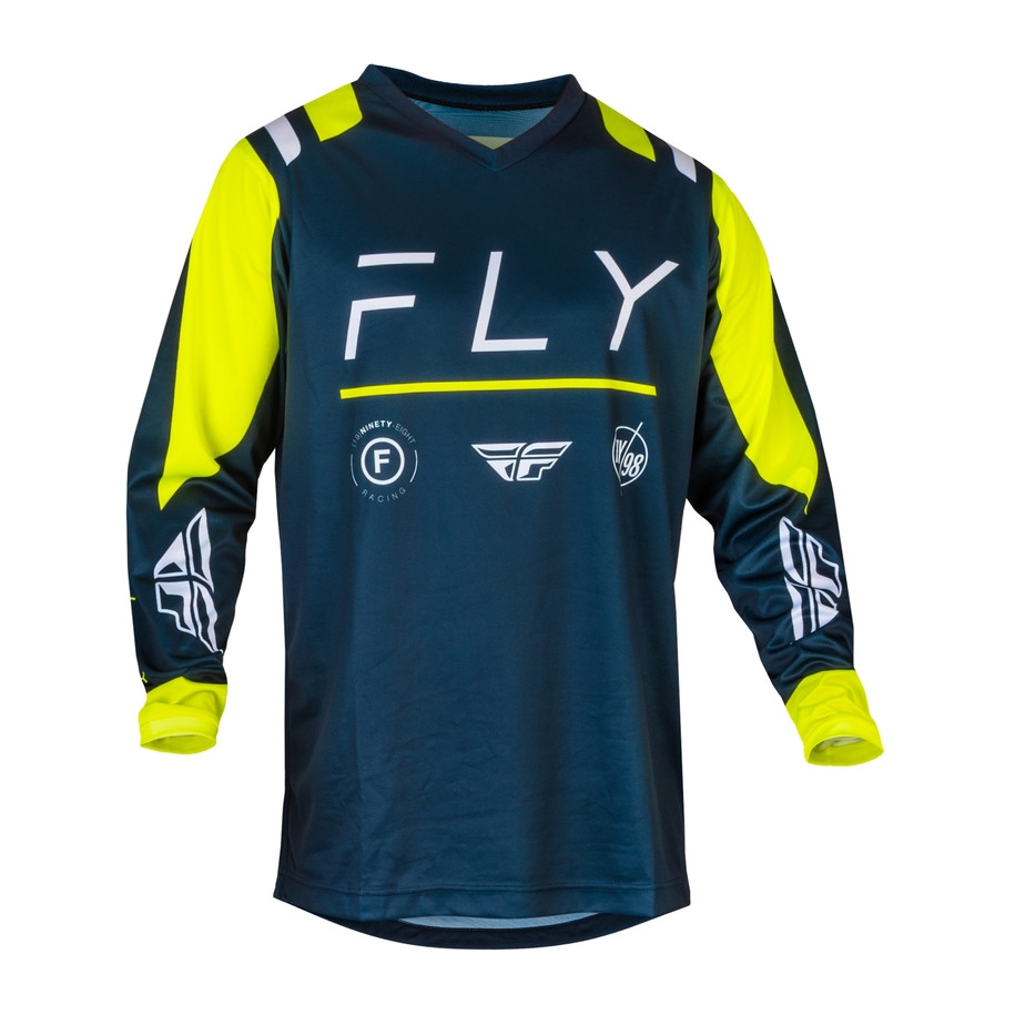 Maillot FLY RACING F-16 - Navy/Hi-Vis/blanc