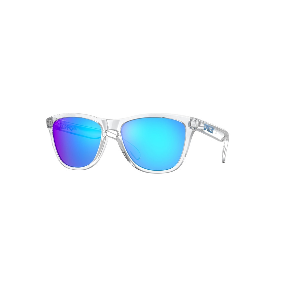 Lunettes de soleil OAKLEY Frogskins - verres Prizm Sapphire, monture Crystal Clear