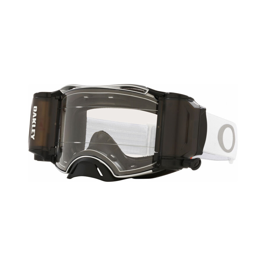 Masque OAKLEY Airbrake MX - Tuff Blocks White écran Race-Ready Roll-Off clair