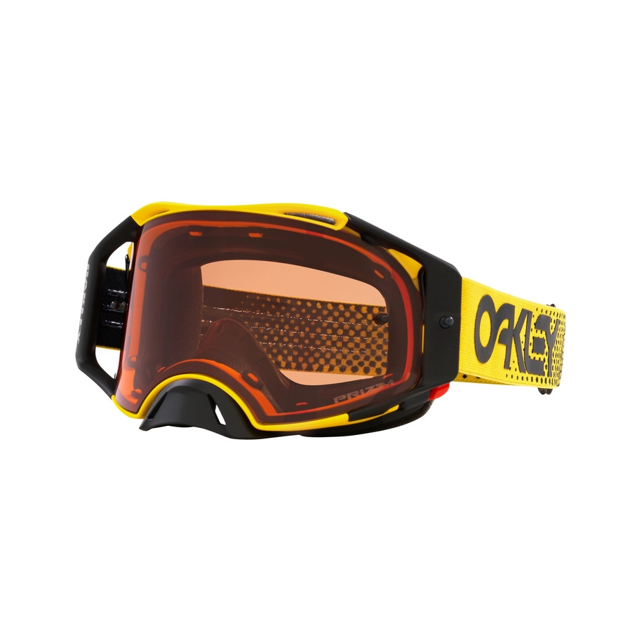 Masque OAKLEY Airbrake MX - Moto Yellow B1B écran Prizm MX Bronze