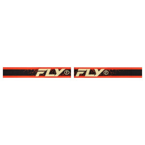 Masque FLY RACING Zone noir/rouge - écran argent fumé