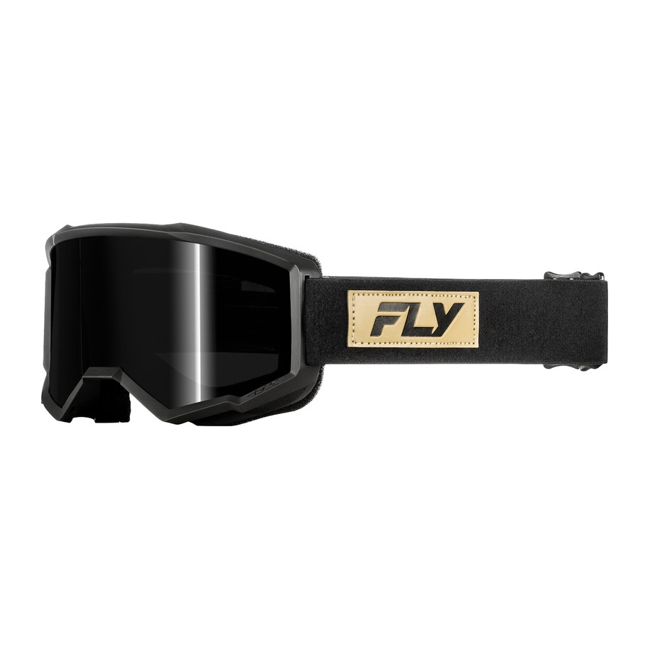 Masque FLY RACING Focus Sand noir - écran fumé foncé