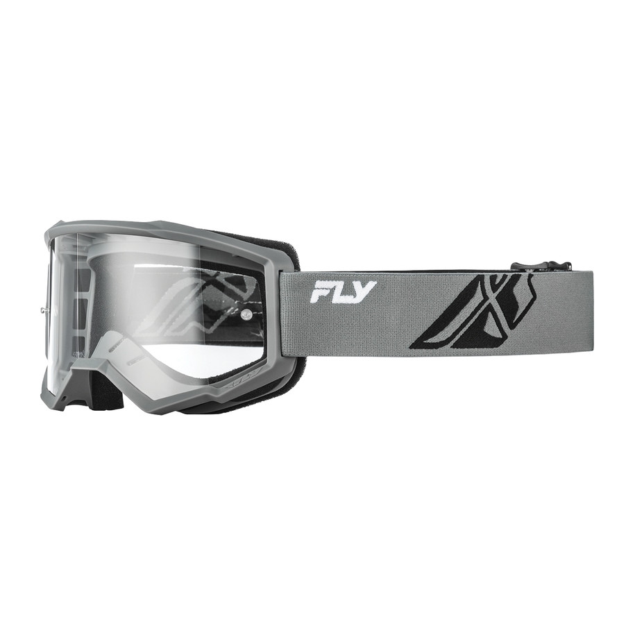 Masque FLY RACING Focus gris/noir - écran clair