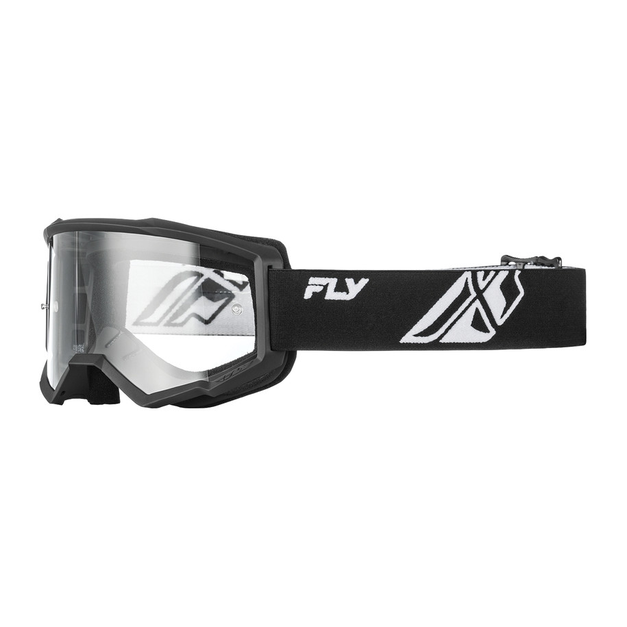 Masque FLY RACING Focus noir/blanc - écran clair