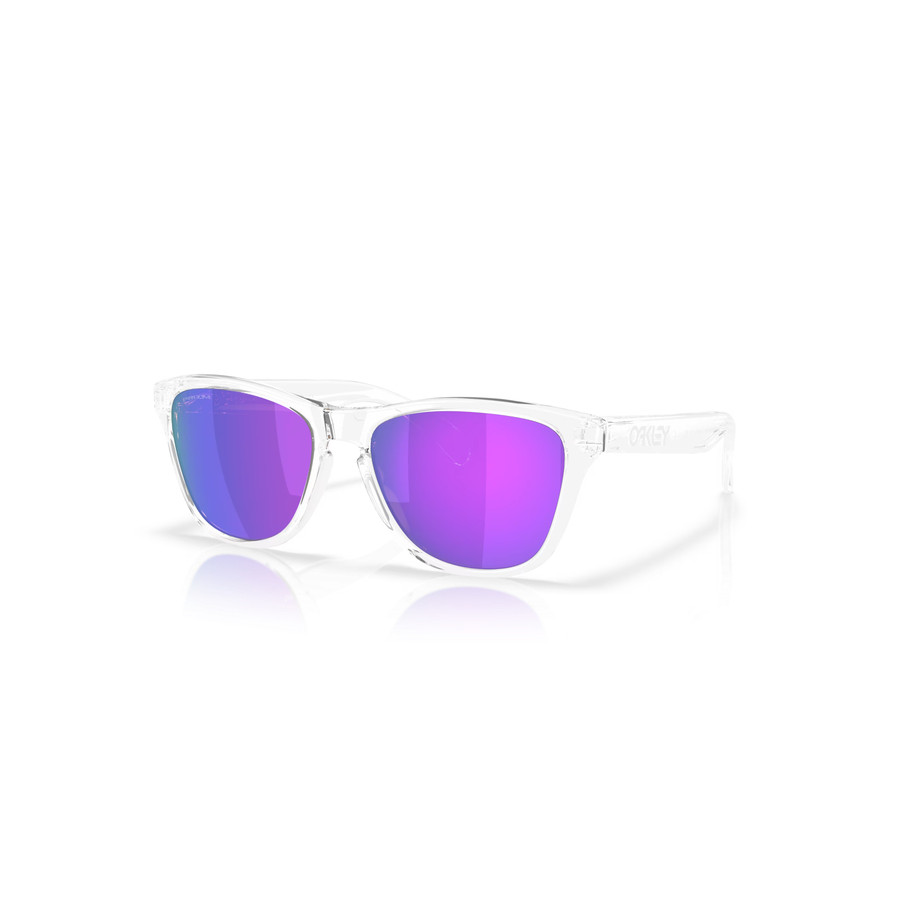 Lunettes de soleil OAKLEY Frogskins S Polished Clear - verres Prizm Violet