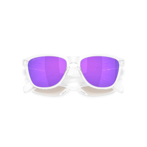 Lunettes de soleil OAKLEY Frogskins S Polished Clear - verres Prizm Violet