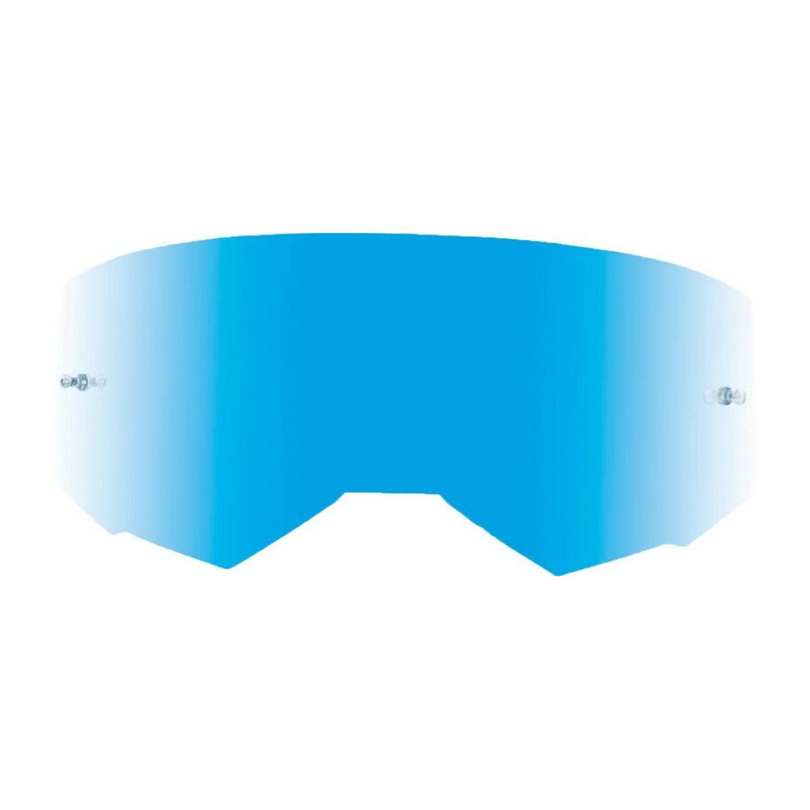 Écran FLY RACING avec picots - bleu ciel reflet/fumé