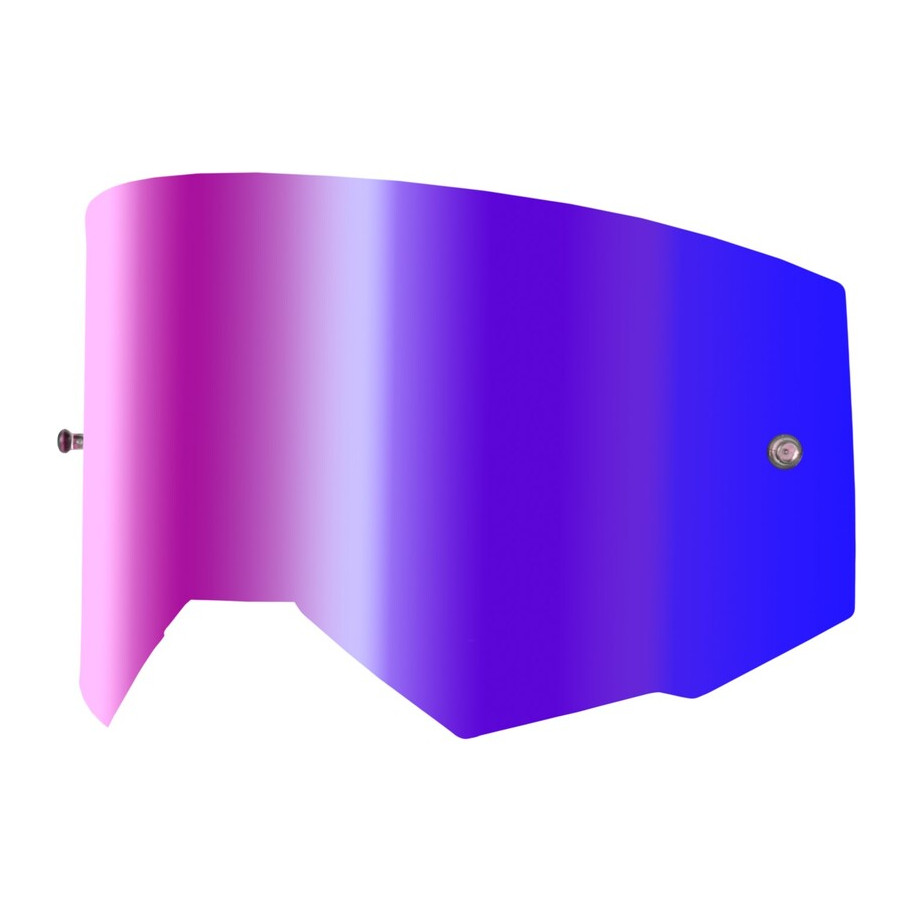 Écran FLY RACING avec fixation pour tear-off - écran rouge Iridescent fumé