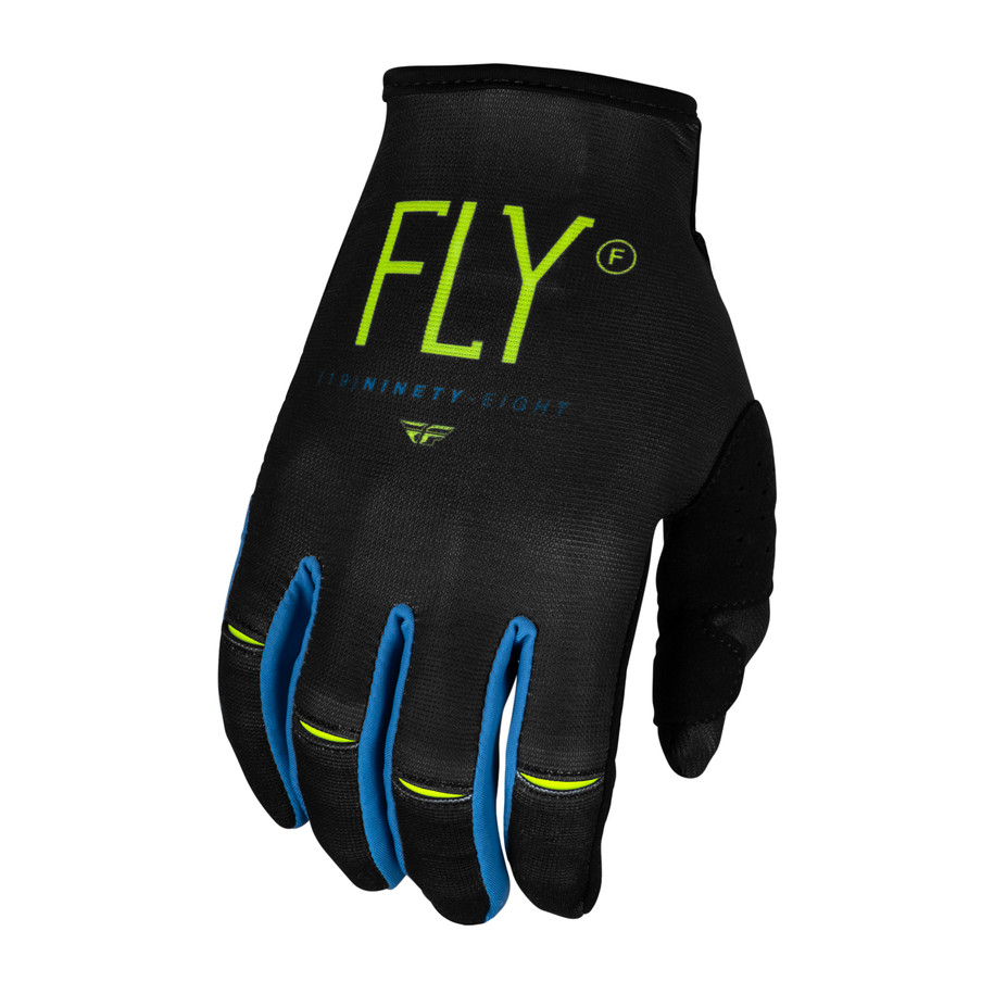 Gants enfant FLY RACING Youth Kinetic Prodigy - anthracite/vert fluo/True Blue