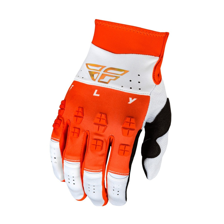 Gants FLY RACING Evolution DST Podium - rouge/blanc/Red Iridium