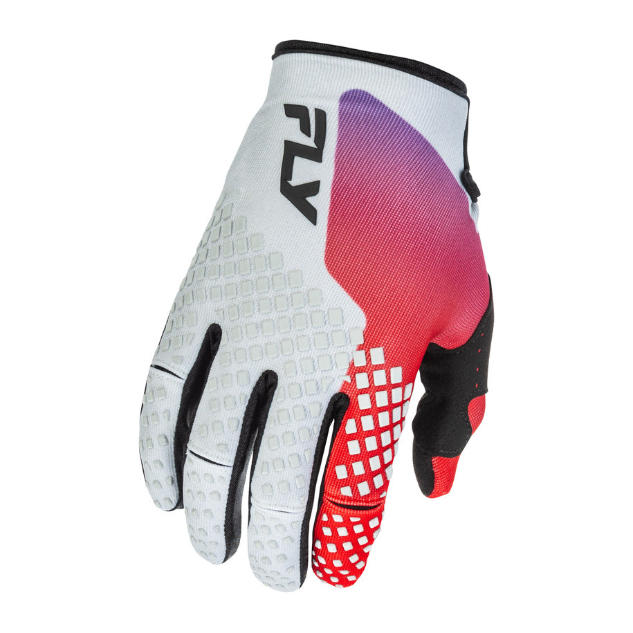 Gants enfant FLY RACING Kinetic - gris/rouge/violet/noir