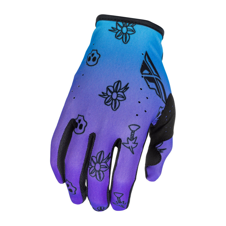 Gants FLY RACING Lite Outline Special Edition - violet/bleu/noir