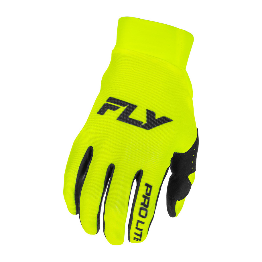 Gants FLY RACING Pro Lite - noir/jaune fluo