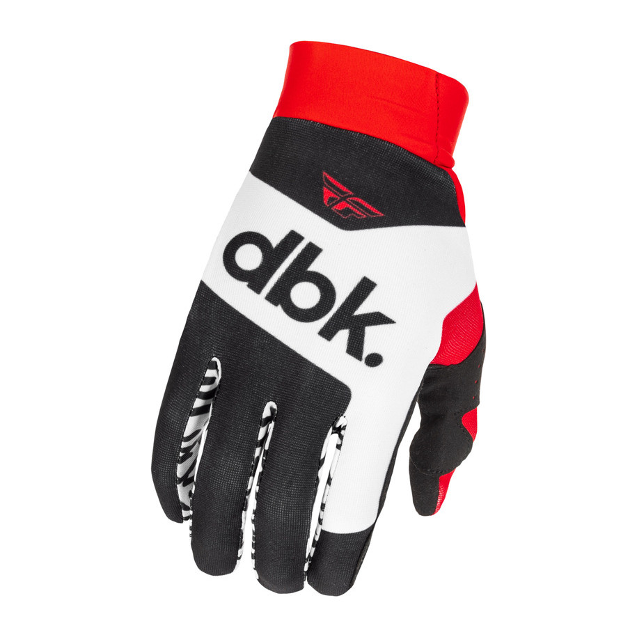 Gants FLY RACING Pro Lite DBK - noir/blanc/rouge