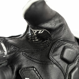 Gants RST Ladies Stunt 3 CE femme cuir/textile - blanc