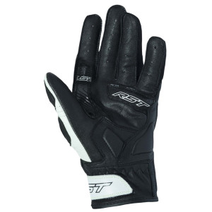 Gants RST Stunt 3 CE cuir/textile - blanc