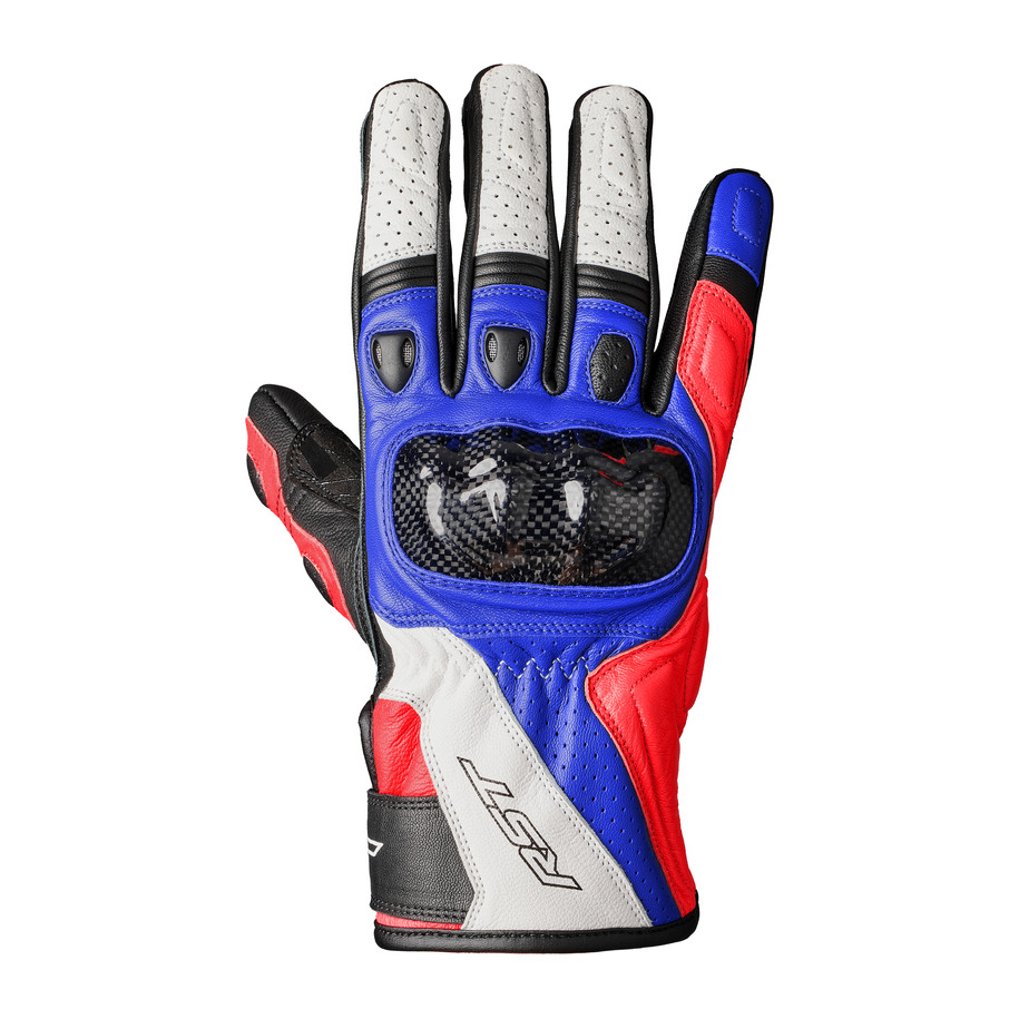Gants RST Stunt 3 CE - rouge/blanc/bleu