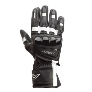 Gants RST Pilot CE cuir - noir/blanc