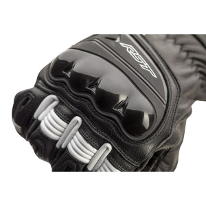 Gants RST Pilot CE cuir - noir/blanc