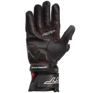 Gants RST Pilot CE cuir - noir/rouge/blanc