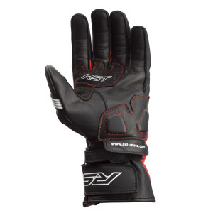 Gants RST Pilot CE cuir - noir/rouge/blanc