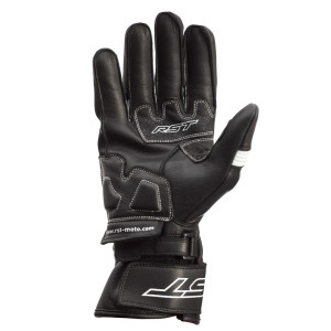 Gants RST Pilot CE cuir - noir/blanc