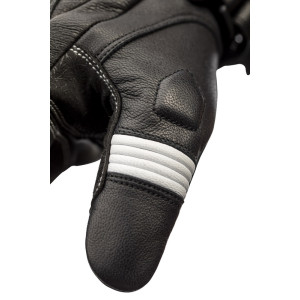 Gants RST Pilot CE cuir - noir/blanc